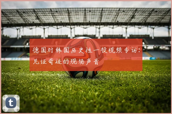 德国对韩国历史性一役视频专访：见证奇迹的现场声音